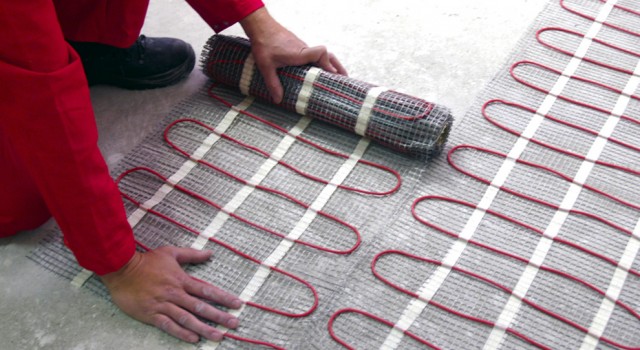 Монтаж теплого пола в ванной